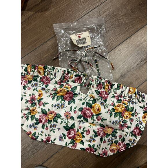 Longaberger Medium Market 1 handle Basket Liner Garden Splendor Roses NEW floral - Picture 1 of 1